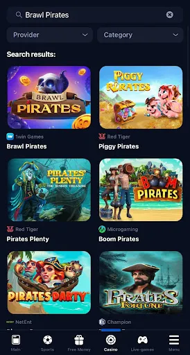 how to start playing brawl pirates 1win India